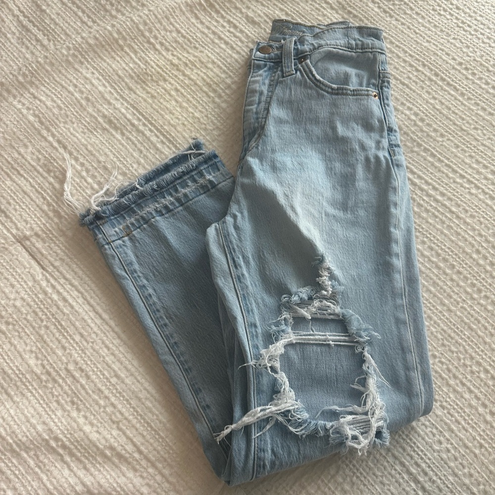 Universal Threads Light Blue Distressed Jeans